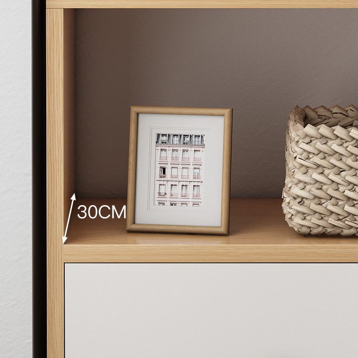 Bibliothèque en bois ouvert Modern Minimalist Home Living Room Bedroom Bibelle