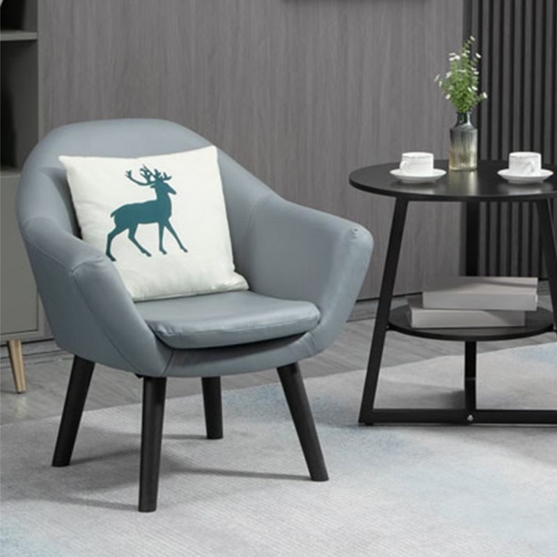 Contemporary Living Room Armchair Arms Included Sloped Arms Armchair