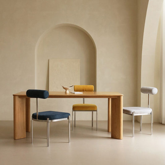 Rectangle Wood Dining Table Industrial Kitchen Table in Nature with Double Pedestal Clearhalo ' dining_table' 'Dining Tables & Seating' 'Dining Tables' 'furn' 'furn_dining_table' 'Furniture' 'furniture_dining_table' 'Kitchen & Dining Furniture' 'kitchen&dining_furn' 'kitchen' 'kitchen_dining_table' 1200x1200_21bf219e-3eb2-4617-81ee-8b5319709dea