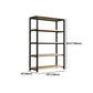 Metal Etagere Bookcase Industrial Open Back Book Shelf with Shelves for Office and Home Clearhalo 'Bookcases' 'Furniture' 'furniture_bookcases' 'kitchen' 'kitchen_bookcases' 'Living Room Furniture' 'Office Furniture' 1200x1200_21c40948-7cc6-4f3d-84a6-3101687c0cf4