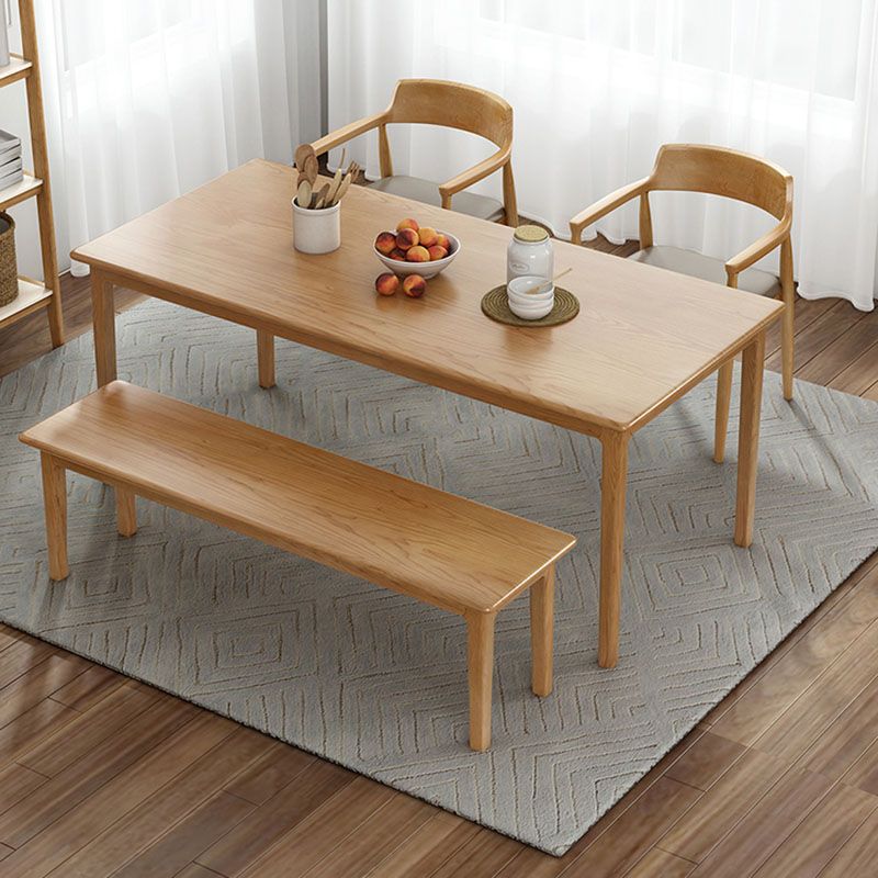 Rectangle Dining Site Table Pine Solid Wood Dining Room Furniture Clearhalo 'Dining Tables & Seating' 'Dining Tables' 'dining_table' 'furn' 'furn_dining_table' 'Furniture' 'Kitchen & Dining Furniture' 1200x1200_21c50eae-fe06-467f-b8f9-cacf2e61e74d