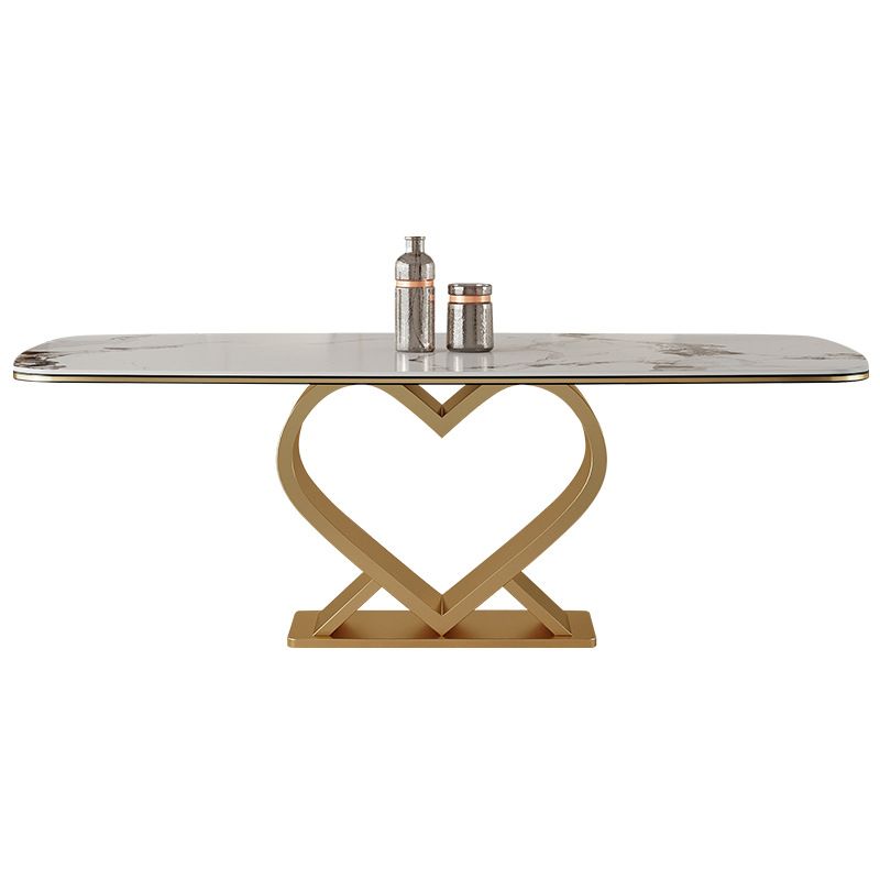 Luxury Sintered Stone Top Dining Set Rectangle 1/2/5/6/7 Pieces Dining Table with Chairs Clearhalo 'Dining Room Sets' 'Dining Tables & Seating' 'dining_room_set' 'furn' 'furn_dining_room_set' 'Furniture' 'furniture_dining_room_set' 'Kitchen & Dining Furniture' 1200x1200_21c86e38-1cc6-48bf-8862-385d0b3d1023