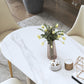 Glam Sintered Stone White Dining Table Oval Standard Dining Table for Kitchen Clearhalo ' dining_table' 'Dining Tables & Seating' 'Dining Tables' 'furn' 'furn_dining_table' 'Furniture' 'furniture_dining_table' 'Kitchen & Dining Furniture' 'kitchen&dining_furn' 'kitchen' 'kitchen_dining_table' 1200x1200_21ca1f65-2315-42e3-a794-23924299536c