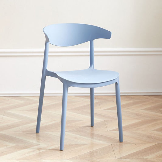 ダイニングルームキッチンダイニングチェアオープンバックプラスチックサイドチェア