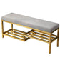 Glam 14" W Seating Bench Cushioned Rectangle Shoe Storage Entryway and Bedroom Bench Clearhalo 'Benches' 'Chairs & Seating' 'furn' 'furn_benches' 'Furniture' 'Living Room Furniture' 1200x1200_21cbe377-5d84-452e-9a5f-18f0de17251a
