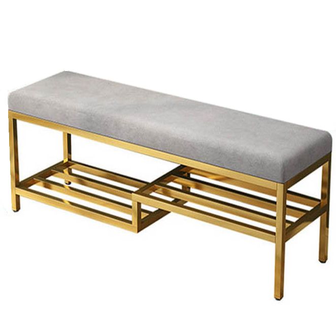 Glam 14" W Seating Bench Cushioned Rectangle Shoe Storage Entryway and Bedroom Bench Clearhalo 'Benches' 'Chairs & Seating' 'furn' 'furn_benches' 'Furniture' 'Living Room Furniture' 1200x1200_21cbe377-5d84-452e-9a5f-18f0de17251a