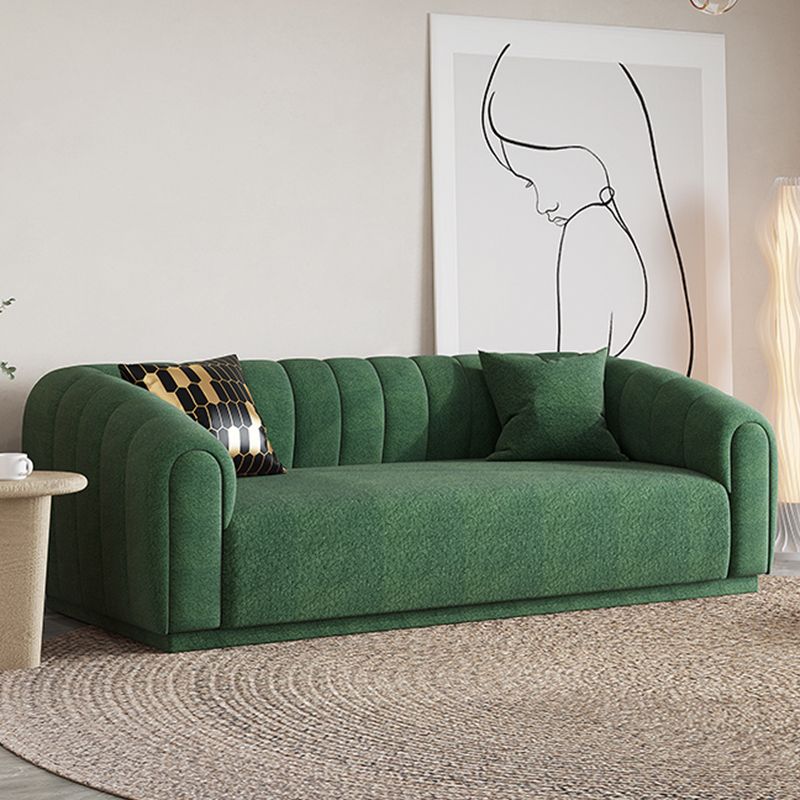Contemporary Sewn Pillow Back Sofa Tuxedo Arm Wool Sofa - 2/3-Seater Clearhalo 'furn' 'furn_sofas' 'Furniture' 'Living Room Furniture' 'Sofa' 'sofas' 1200x1200_21cc0c14-a8db-484e-a52d-a1e3372cc6c1