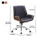 25 inch brede eigentijdse directiestoel Slide Managers stoel
