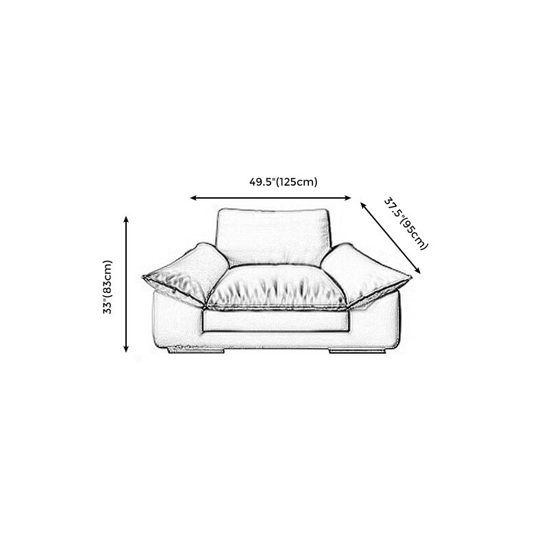 Modern Faux Leather Sofa and Chaise Gray Pillow Top Arm Sectional for Apartment Clearhalo 'furn' 'furn_sectionals' 'Furniture' 'furniture_sectionals' 'kitchen' 'kitchen_sectionals' 'Living Room Furniture' 'Sectionals' 1200x1200_21cf1ce6-6d80-4afb-be6c-7735c8b22078