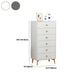 Cómoda de almacenamiento vertical de madera de ingeniería Glam, cómoda para dormitorio con cajones