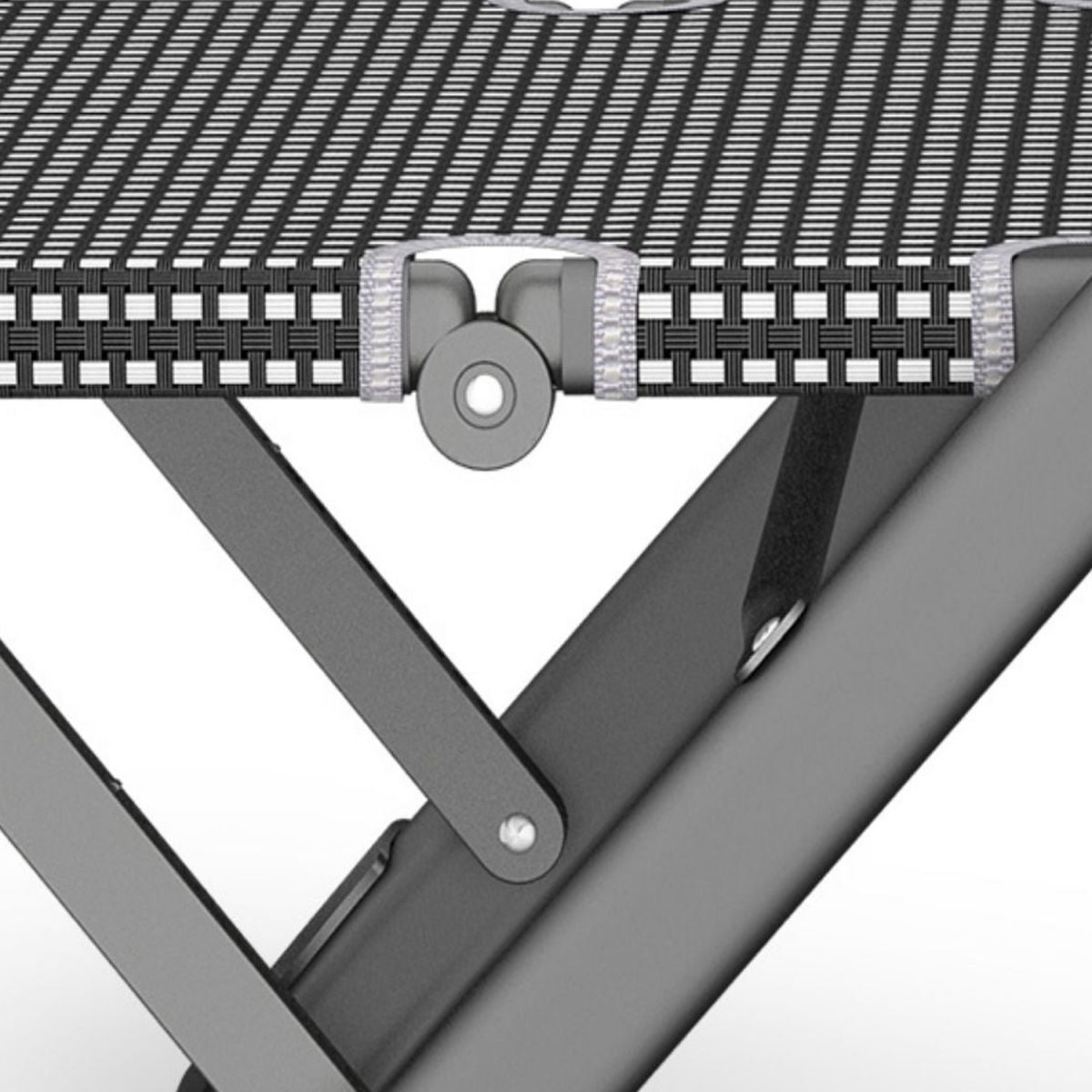 Sedia reclinabile contemporanea con movimento del piede indipendente e blocco della posizione