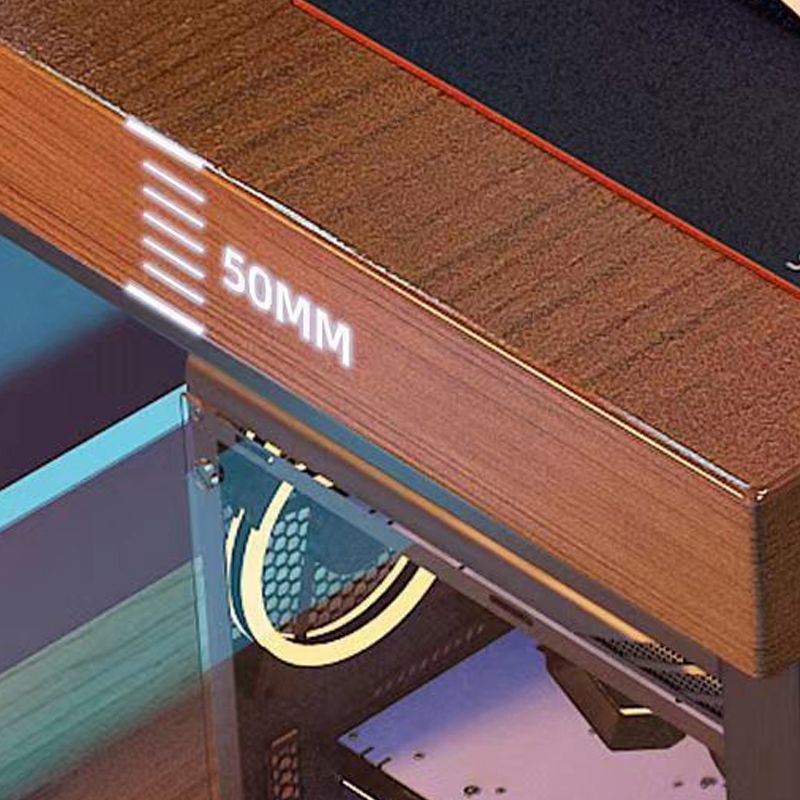 Escritorio de escritura de madera y acero artificiales escritorio de computadora industrial para dormitorio