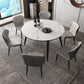 Simplicity Round Dining Table White Sintered Stone Table with 4 Ash Solid Wood Legs Clearhalo ' dining_table' 'Dining Tables & Seating' 'Dining Tables' 'furn' 'furn_dining_table' 'Furniture' 'furniture_dining_table' 'Kitchen & Dining Furniture' 'kitchen&dining_furn' 'kitchen' 'kitchen_dining_table' 1200x1200_21d5d806-e4ee-40d1-81d8-729b9eba8e64