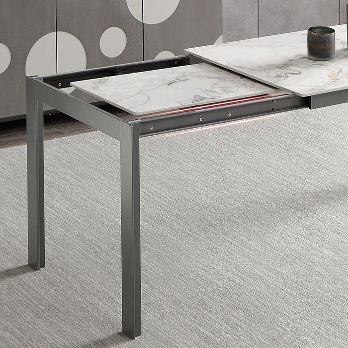 Contemporary Sintered Stone Rectangle Table Set 1/3/4/5/7 Pieces Dining Set Clearhalo 'Dining Room Sets' 'Dining Tables & Seating' 'dining_room_set' 'furn' 'furn_dining_room_set' 'Furniture' 'Kitchen & Dining Furniture' 1200x1200_21d84ff2-e71f-4f23-bdc9-a8dabcc0e9c0