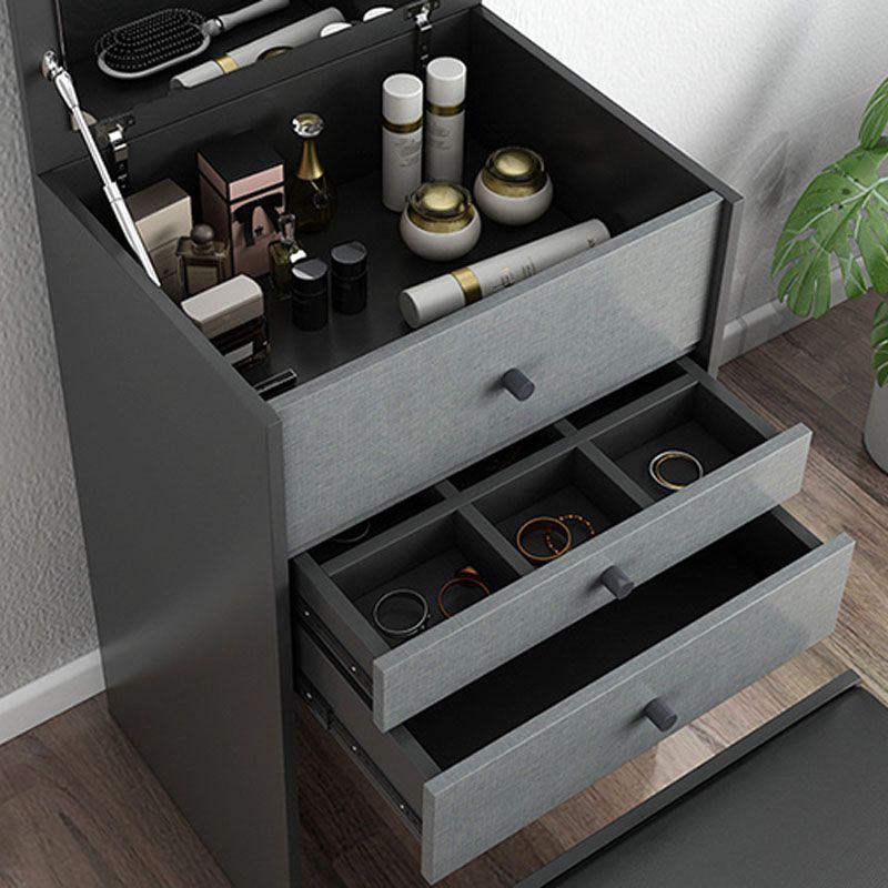 Vanity trucco con 5 cassetti di stoccaggio da 15,74 "largo cassettiera in legno