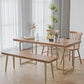 Ensemble de restauration industriel en bois en pin 1/2/3/4/5 Ensemble de restaurants PCS avec chaises et banc
