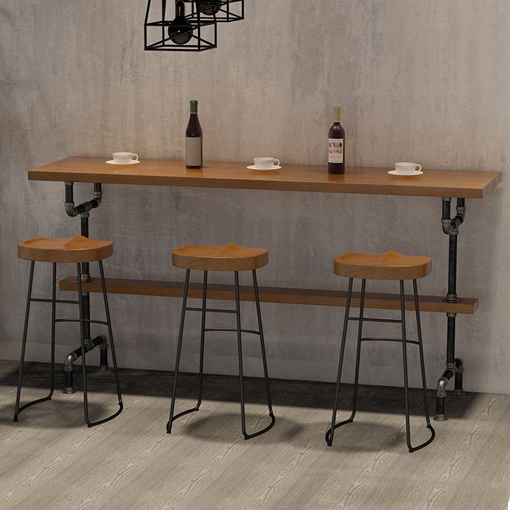 Modern Solid Wood Counter Height Set 1/2/4/7 Pieces Indoor Natural Counter Set Clearhalo 'Bar Furniture' 'furn' 'furn_home_bar_bar_sets' 'Furniture' 'Home Bars & Bar Sets' 'home_bar_bar_sets' 'Kitchen & Dining Furniture' 1200x1200_21ddf288-f21d-49be-8e12-bbac864ced77