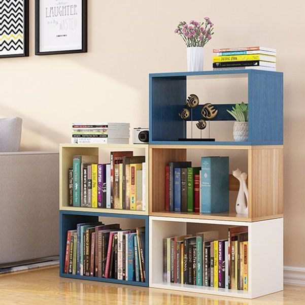 Scandinavian Style Bookshelf Engineer Wood Bookcase for Study Room