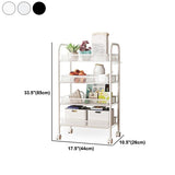 Industrial Metal Etagere Bookshelf Vertical Open Bookcase with Caster Wheels Clearhalo 'Bookcases' 'furn' 'furn_bookcases' 'Furniture' 'furniture_bookcases' 'Office Furniture' 1200x1200_21e3d68b-9c7f-4d03-bf2d-03e1af8e3ef6