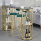 Gold Glam Style Table in Faux Marble Bar Table with Metal Base for Kitchen Clearhalo 'Bar Furniture' 'Bar Tables' 'bar_tables' 'furn' 'furn_bar_tables' 'Furniture' 'furniture_bar_tables' 'Kitchen & Dining Furniture' 1200x1200_21e3ebe8-af1c-4d83-9ff6-a67847f493bd