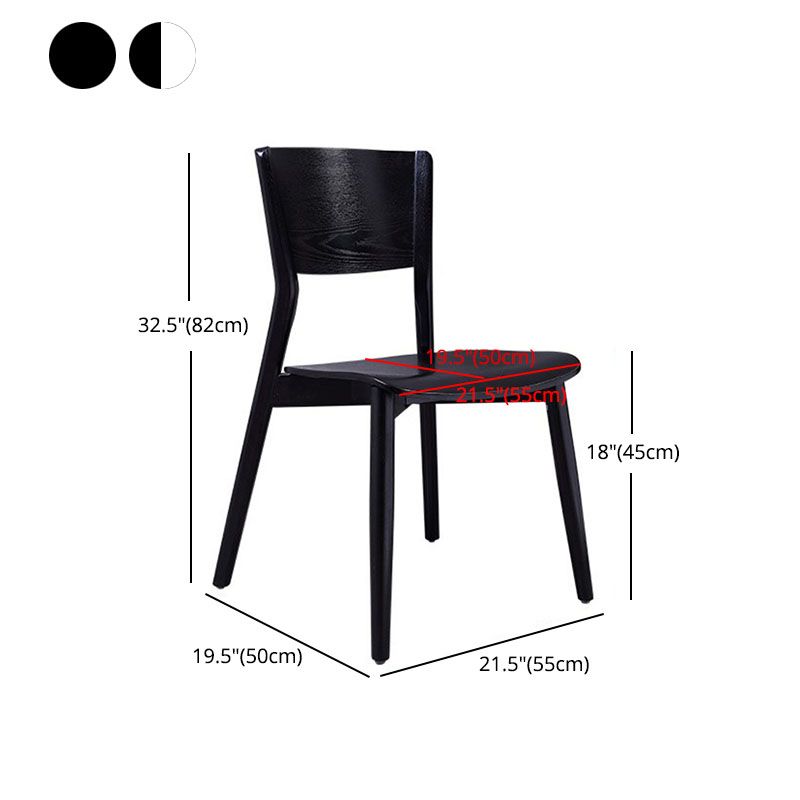 Industrial Wood Dining Room Chair Open Back Dining Side Chair for Restaurant Use Clearhalo ' kitchen&dining_furn' 'Dining Chairs' 'Dining Tables & Seating' 'dining_chair' 'furn' 'furn_dining_chair' 'Furniture' 'furniture_dining_chair' 'Kitchen & Dining Furniture' 'kitchen' 1200x1200_21e5d4fb-ba67-48a8-9947-e7c6531ddb7a