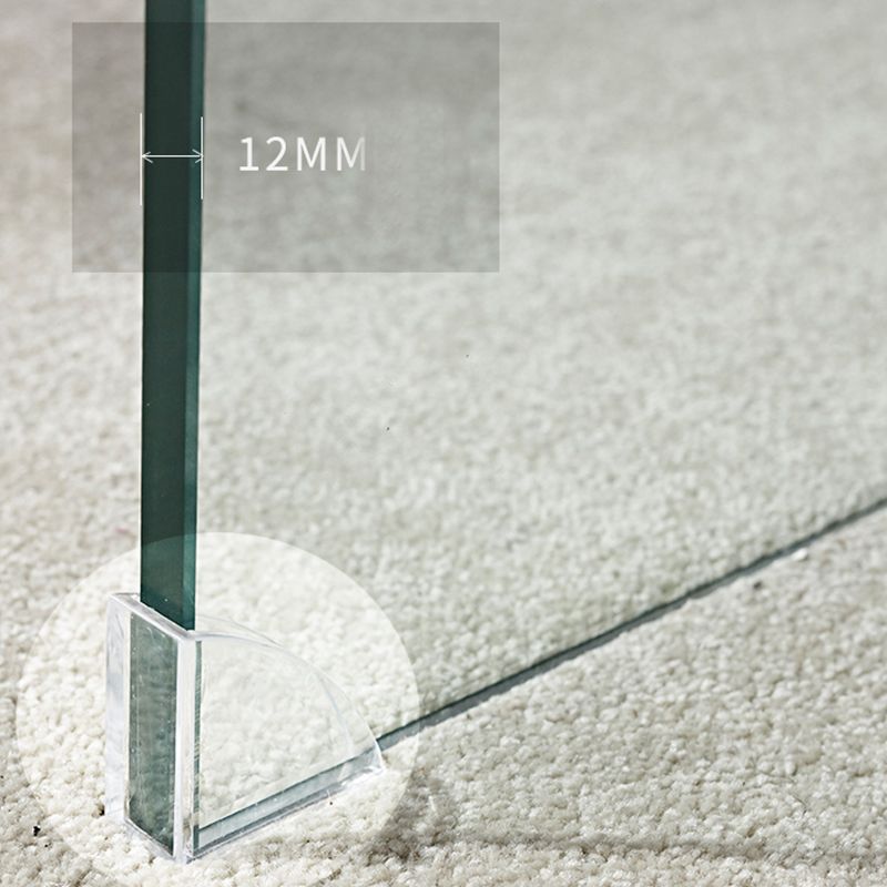 Contemporary Glass Sled Coffee Table Rectangle Cocktail Table Clearhalo 'Coffee & Accent Tables' 'Coffee Tables' 'coffee_tables' 'furn' 'furn_coffee_tables' 'Furniture' 'Living Room Furniture' 1200x1200_21e69696-f9dd-42b5-9e37-4bc1394f0557
