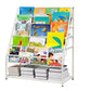 Contemporary Metal Bookshelf White Ladder Shelf Bookcase for Study Room Clearhalo 'Bookcases' 'furn' 'furn_bookcases' 'Furniture' 'Office Furniture' 1200x1200_21e6f0c7-2f4c-4528-9c9d-83695fff8fee