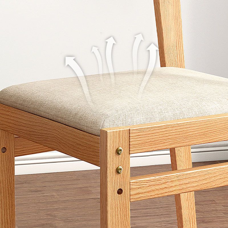 Contemporary Fabric Open Back Side Chair Matte Finish Home Dining Chair Clearhalo 'Dining Chairs' 'Dining Tables & Seating' 'dining_chair' 'Furniture' 'furniture_dining_chair' 'Kitchen & Dining Furniture' 1200x1200_21e716bb-92d2-4700-9a70-a6059d5ced35