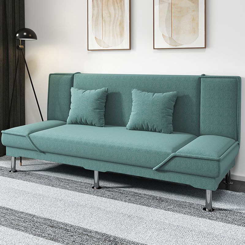 Contemporary Armless Convertible Sofa Linen Foldable Sofa for Apartment Clearhalo 'furn' 'furn_sofas' 'Furniture' 'Living Room Furniture' 'Sofa' 'sofas' 1200x1200_21e9b4c4-801c-4148-835f-e39040502fc6