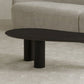 Round Black/White Coffee Table 3 Legs 1 Single Cocktail Table