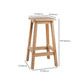 Contemporary Backless Square Seat Indoor Solid Wood Bar Stool Clearhalo 'Bar Furniture' 'Bar Stools' 'bar_stools' 'furn' 'furn_bar_stools' 'Furniture' 'Kitchen & Dining Furniture' 1200x1200_21eb3134-86c0-40af-89bc-481beadba47a