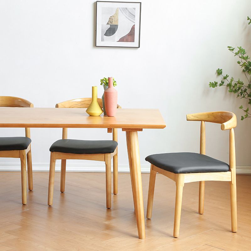 Modern 1/2/3/4/5/7 Pieces Rectangle Dining Set Solid Wood Dining Table with Chairs Clearhalo 'Dining Room Sets' 'Dining Tables & Seating' 'dining_room_set' 'furn' 'furn_dining_room_set' 'Furniture' 'furniture_dining_room_set' 'Kitchen & Dining Furniture' 'kitchen&dining_furn' 'kitchen' 1200x1200_21ebd09b-0102-4523-9381-5888f3d1cb4c