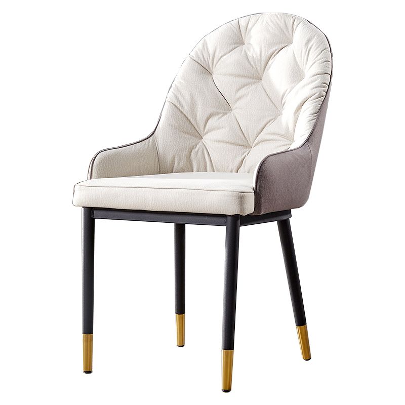 Nordic Style Metal Dining Chairs Parsons Arm Dining Side Chair for Kitchen Clearhalo ' kitchen&dining_furn' 'Dining Chairs' 'Dining Tables & Seating' 'dining_chair' 'furn' 'furn_dining_chair' 'Furniture' 'furniture_dining_chair' 'Kitchen & Dining Furniture' 'kitchen' 1200x1200_21ecd562-b9bb-41fb-970a-74476cd0814d