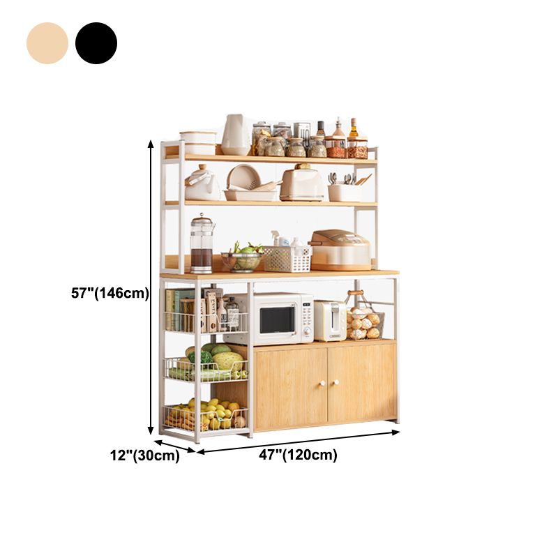 Modern Engineered Wood Buffet/Console Open Storage Buffet Stand for Kitchen Clearhalo 'buffet_sideboard' 'Buffets & Sideboards' 'Furniture' 'furniture_buffet_sideboard' 'Kitchen & Dining Furniture' 1200x1200_21f187ee-2f00-4251-b1f5-b117f2037f8c