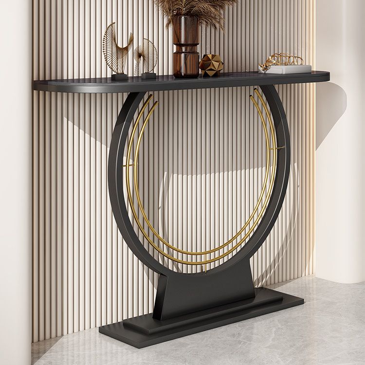 Tavolo console glam tavolo da console mezzaluna resistente ai graffi