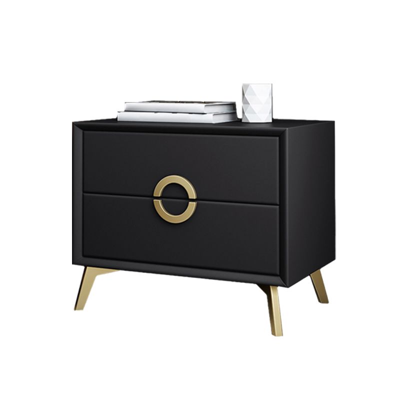 Abitacolo in legno massiccio in legno da 18,5 pollici comodini da tavolo con 2 cassetti