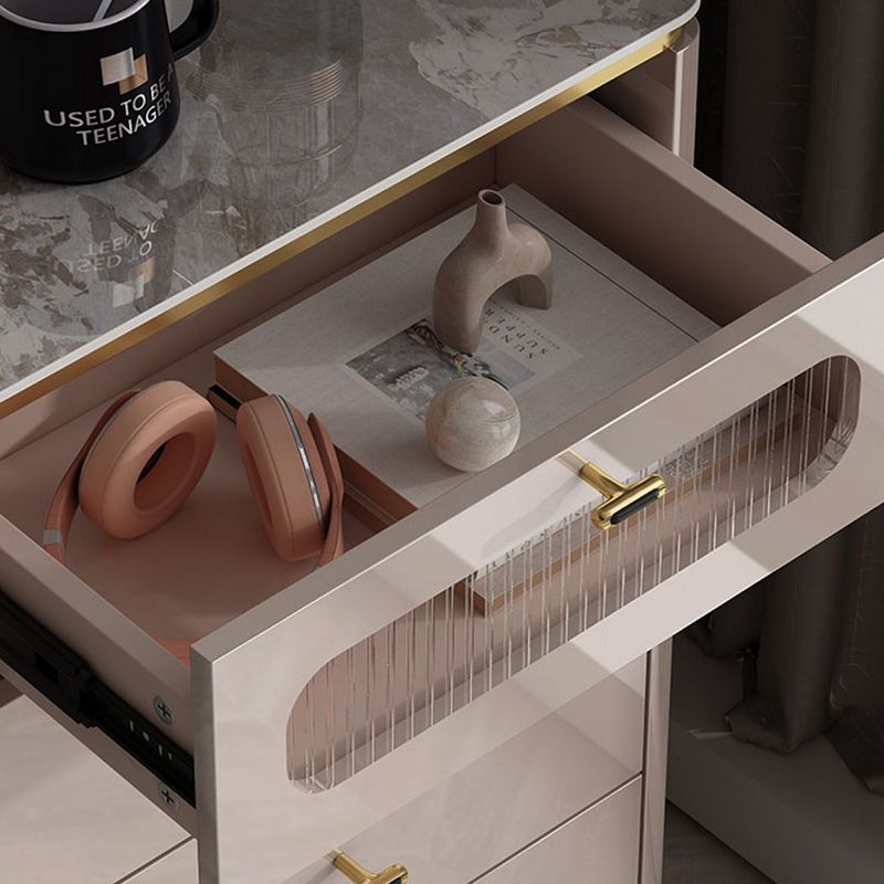 Classic glam comò in pietra per il petto di stoccaggio con cassetti