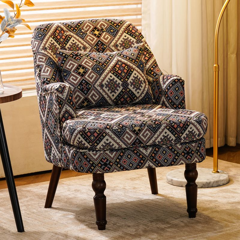 Sedia a sdraio posteriore fisso sedia laterale resistente al legno massiccio con gambe