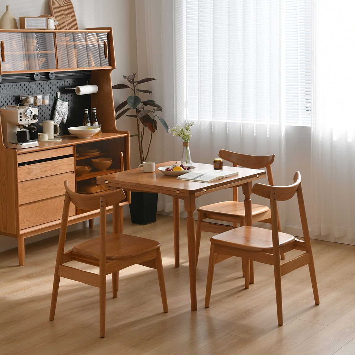 Modern Dining Chairs Set 1/2/5 Pcs Solid Wood Folding Dining Table Clearhalo 'Dining Room Sets' 'Dining Tables & Seating' 'dining_room_set' 'furn' 'furn_dining_room_set' 'Furniture' 'Kitchen & Dining Furniture' 1200x1200_21f5731d-e1a2-4c54-93b6-e28d1b67c27b