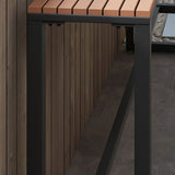 1/2/5 pezzi set da tavolo da pub rettangolare moderno set da tavolo artificiale in legno