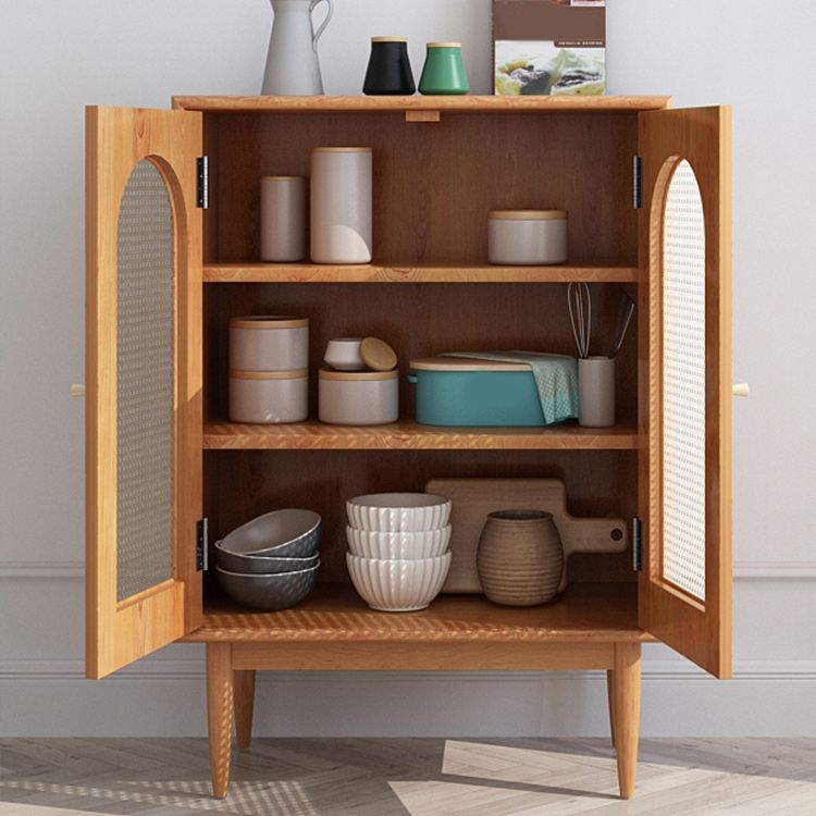 Mid-Century Modern Rectangle Accent Cabinet with Straight Legs