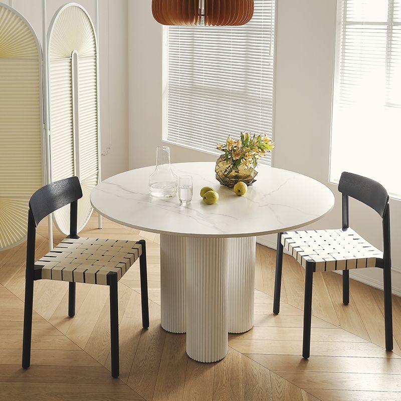 Round Dining Site Table Simple Style Solid Wood Table,35.4"L x 35.4"W x 29.5"H Clearhalo ' dining_table' 'Dining Tables & Seating' 'Dining Tables' 'furn' 'furn_dining_table' 'Furniture' 'furniture_dining_table' 'Kitchen & Dining Furniture' 'kitchen&dining_furn' 'kitchen' 'kitchen_dining_table' 1200x1200_21f83706-557f-4205-9101-2c7e8c32ac04