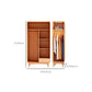 Freestanding Solid Wood Wardrobe Modern Wardrobe with Legs in Natural Clearhalo 'Armoires & Wardrobes' 'armoires_wardrobes' 'Bedroom Furniture' 'furn' 'furn_armoires_wardrobes' 'Furniture' 1200x1200_21f8815f-a509-4e21-afdd-754137e632f8