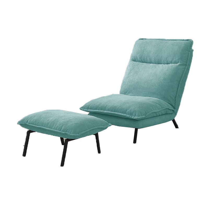 30.11" Wide Velvet Convertible Chair Armless Chair with Removable Cushions