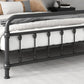Modernism Metal Bed Frame with Headboard and Footboard 43.3" Bed Frame Clearhalo 'Bedroom Furniture' 'Beds' 'furn' 'furn_beds' 'Furniture' 1200x1200_21fb1078-ca1f-4f6c-9caf-b71141a7bb45