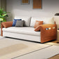 Pillow Top Arm Contemporary Convertible Couch Bed with 2 Pillows