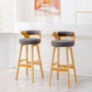 Contemporary Round Bar and Counter Stool Low Back Stool with 4 Legs Clearhalo 'Bar Furniture' 'Bar Stools' 'bar_stools' 'Furniture' 'furniture_bar_stools' 'Kitchen & Dining Furniture' 1200x1200_21fc67ca-2cc2-4611-86d4-1fc1b41a4e54