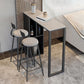Contemporary Bar Table Bar Height Rectangle Pub Table for Home
