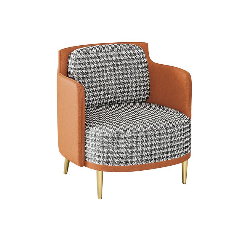 Divano curvo in finta pelle con braccio inclinata per soggiorno 33,47 "di alto livello