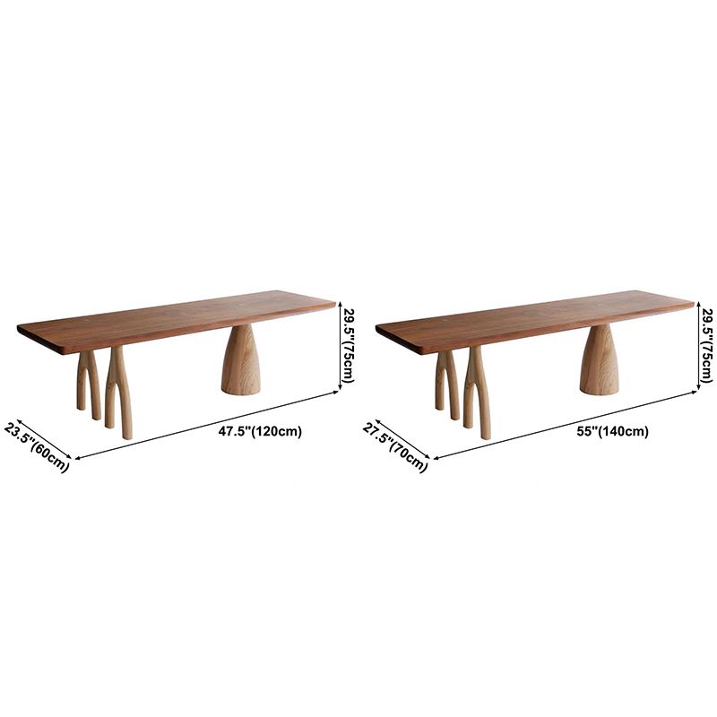 Pine Solid Wood Rectangle Table Modern Dining Table with 3 Legs for Restaurant Clearhalo ' dining_table' 'Dining Tables & Seating' 'Dining Tables' 'furn' 'furn_dining_table' 'Furniture' 'furniture_dining_table' 'Kitchen & Dining Furniture' 'kitchen&dining_furn' 'kitchen' 'kitchen_dining_table' 1200x1200_21ffe163-c264-4ed1-92fc-c53065eeb330